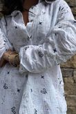 Cala Cushion Cotton Bandana Relaxed Shirt White